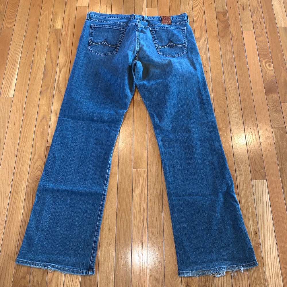 LUCKY BRAND Conductor Bootleg Faded Blue Denim Jeans Mens SZ 36